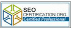 Our web design & SEO professional is trained and certified by SEOCertification.org